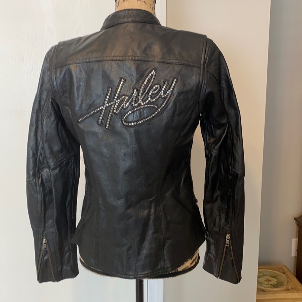Women’s Harley Davidson leather riding jacket